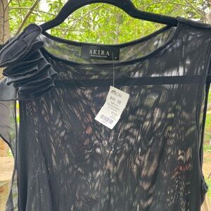 NWT AKIRA mesh midi dress